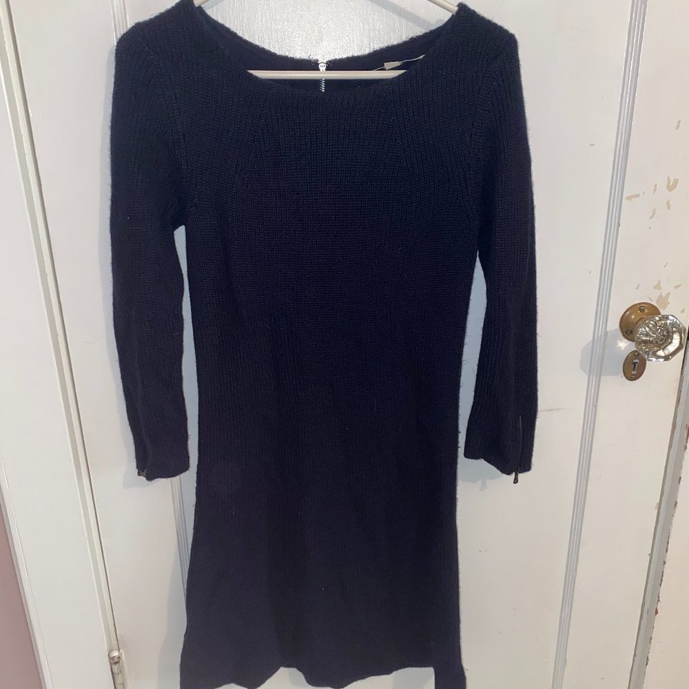 Navy Blue Sweater Dress from Loft